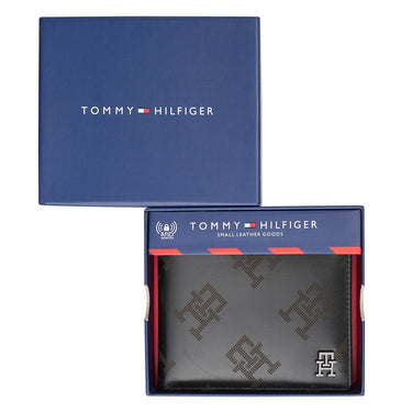 Tommy Hilfiger Rhodes Men's Passcase Wallet Black
