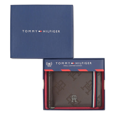 Tommy Hilfiger Acropolis Men'S Moneyclip Brown