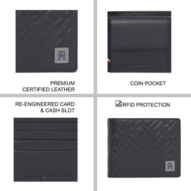 Tommy Hilfiger Torridon Mens Multicard Coin Wallet Black