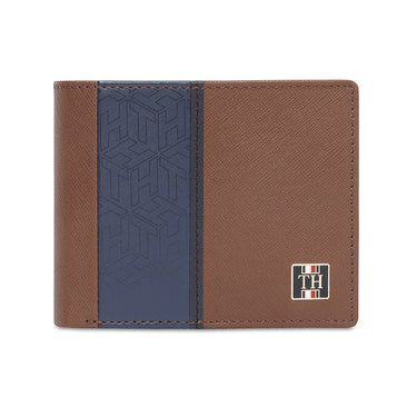 Tommy Hilfiger Venachar Mens Global Coin Wallet Tan Navy