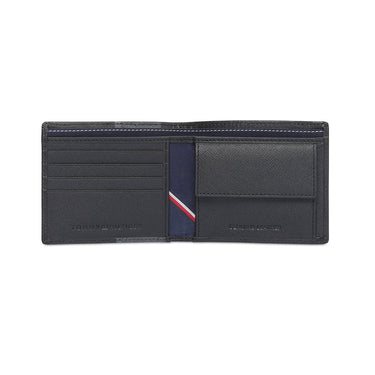 Tommy Hilfiger Venachar Mens Global Coin Wallet Black Grey