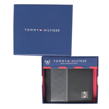 Tommy Hilfiger Venachar Mens Global Coin Wallet Black Grey