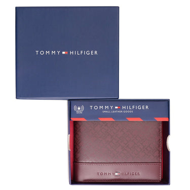 Tommy Hilfiger Serres Men's Global Coin Wallet Wine