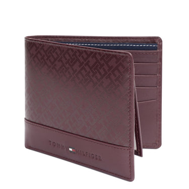 Tommy Hilfiger Serres Men's Passcase Wallet Wine