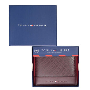 Tommy Hilfiger Serres Men's Passcase Wallet Wine
