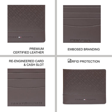 Tommy Hilfiger Venachar Mens Global Coin Wallet Black Grey