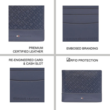 Tommy Hilfiger Serres Men'S Passcase Wallet Navy