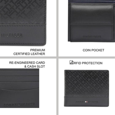 Tommy Hilfiger Serres Men'S Global Coin Wallet Black