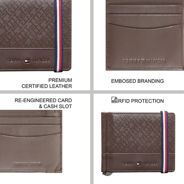 Tommy Hilfiger Braemar Men's Moneyclip Brown