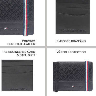 Tommy Hilfiger Braemar Men'S Moneyclip Black