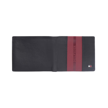 Tommy Hilfiger Alimos Men'S Global Coin Wallet Black+Wine
