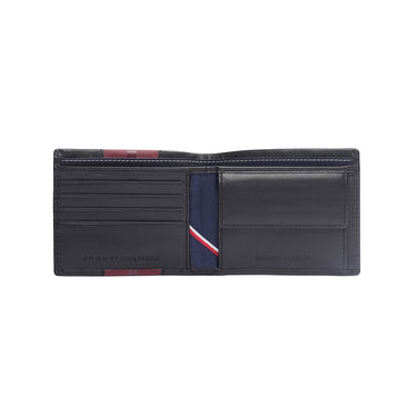 Tommy Hilfiger Alimos Men'S Global Coin Wallet Black+Wine
