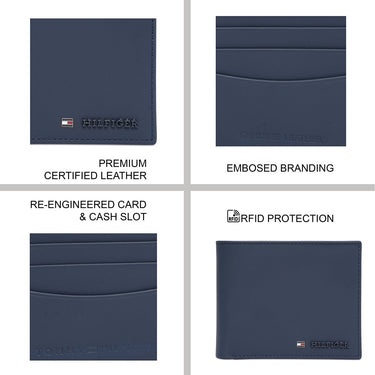 Tommy Hilfiger Grevena Mens Slimfold Wallet Navy