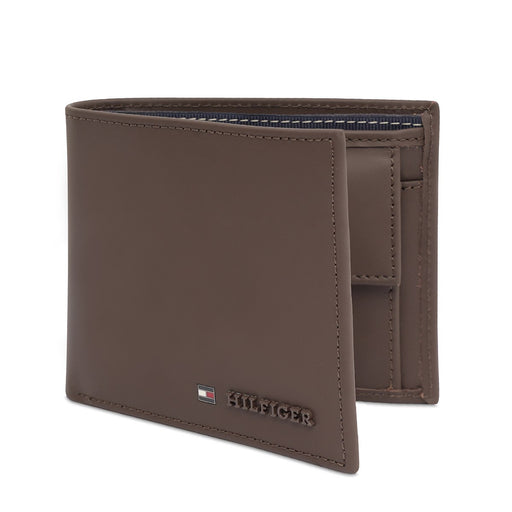 Tommy Hilfiger Grevena Men'S Global Coin Wallet Brown