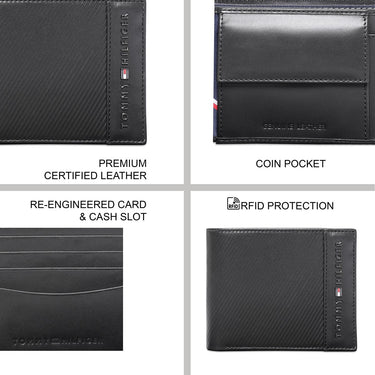 Tommy Hilfiger Lixouri Men's Global Coin Wallet Black