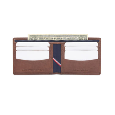 Tommy Hilfiger Thasos Men'S Slimfold Wallet Brown