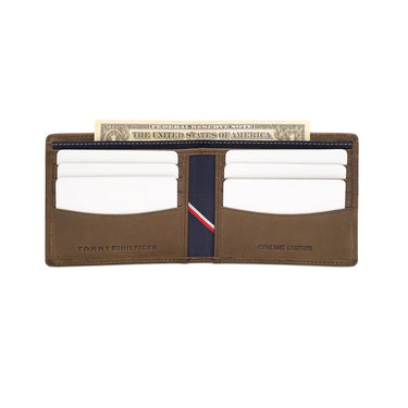 Tommy Hilfiger Thasos Mens Slimfold Wallet Olive