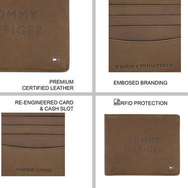Tommy Hilfiger Thasos Mens Slimfold Wallet Olive