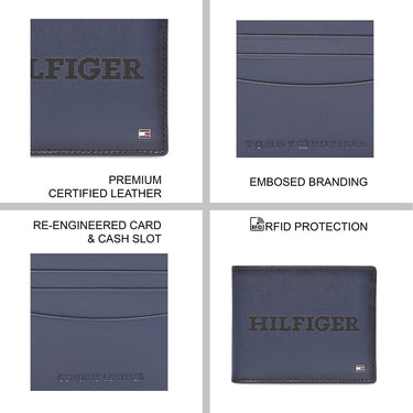 Tommy Hilfiger Zaros Men's Passcase Wallet Navy