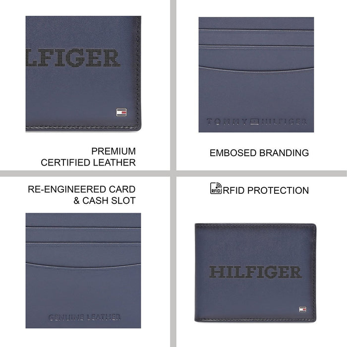 Tommy Hilfiger Zaros Men's Passcase Wallet Navy