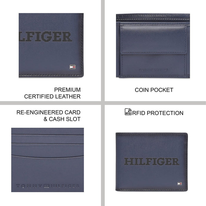 Tommy Hilfiger Zaros Men's Global Coin Wallet Navy