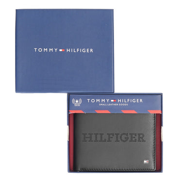 Tommy Hilfiger Zaros Men'S Global Coin Wallet Black