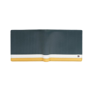 Tommy Hilfiger Samos Men'S Slimfold Wallet Green+White