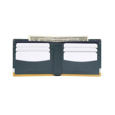 Tommy Hilfiger Samos Men'S Slimfold Wallet Green+White