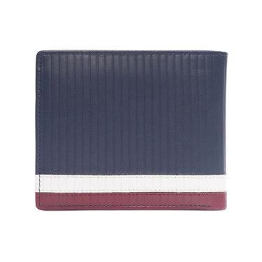 Tommy Hilfiger Samos Men'S Multicard Coin Wallet Navy+White
