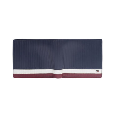 Tommy Hilfiger Samos Men'S Multicard Coin Wallet Navy+White