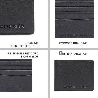Tommy Hilfiger Clova Men'S Slimfold Wallet Black