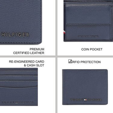 Tommy Hilfiger Clova Men'S Global Coin Wallet Navy