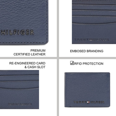 Tommy Hilfiger Clova Men'S Slimfold Wallet Navy