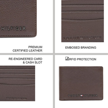 Tommy Hilfiger Clova Men'S Slimfold Wallet Brown