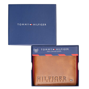 Tommy Hilfiger Orkney Men's Global Coin Wallet Tan