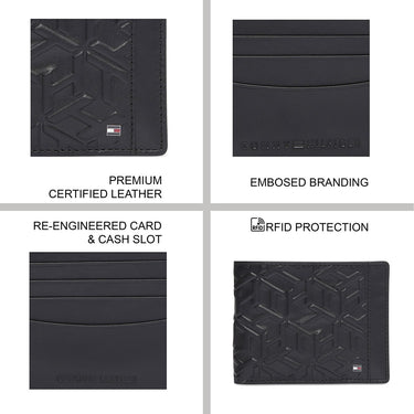Tommy Hilfiger Knoydart Men'S Passcase Wallet Black
