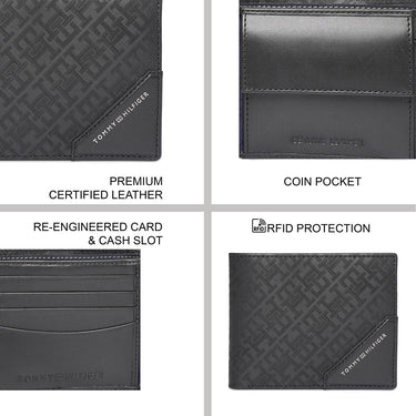 Tommy Hilfiger Colonsay Men's Global Coin Wallet Black