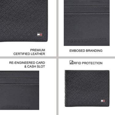 Tommy Hilfiger Greywalls Mens Slimfold Wallet Black