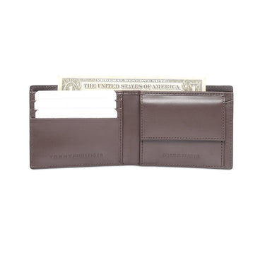 Tommy Hilfiger Greywalls Men's Global Coin Wallet Brown