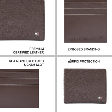 Tommy Hilfiger Greywalls Mens Slimfold Wallet Brown