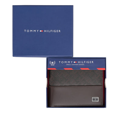 Tommy Hilfiger Machrie Mens Multicard Coin Wallet Brown
