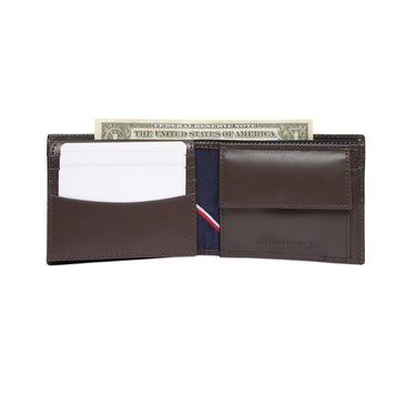 Tommy Hilfiger Machrie Mens Multicard Coin Wallet Brown