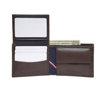Tommy Hilfiger Machrie Mens Multicard Coin Wallet Brown