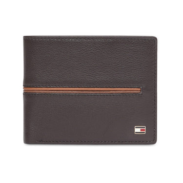 Tommy Hilfiger Glasgow Men'S Global Coin Wallet Brown
