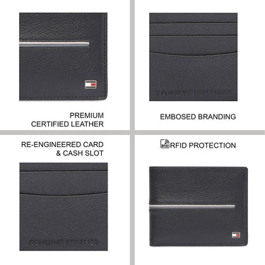 Tommy Hilfiger Glasgow Men'S Passcase Wallet Black