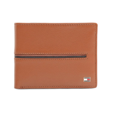 Tommy Hilfiger Glasgow Men'S Passcase Wallet Tan