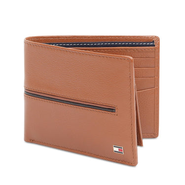 Tommy Hilfiger Glasgow Men'S Passcase Wallet Tan