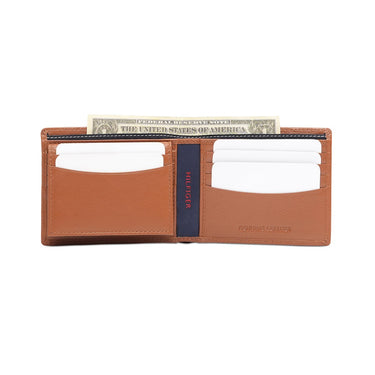 Tommy Hilfiger Glasgow Men'S Passcase Wallet Tan