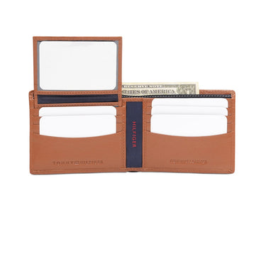 Tommy Hilfiger Glasgow Men'S Passcase Wallet Tan