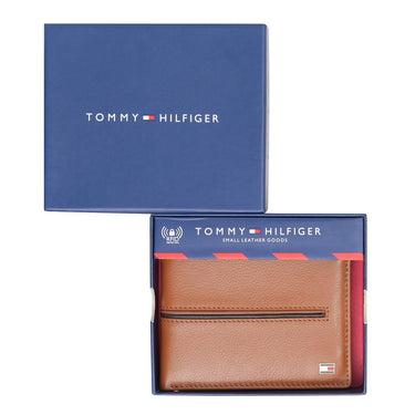 Tommy Hilfiger Glasgow Men'S Passcase Wallet Tan